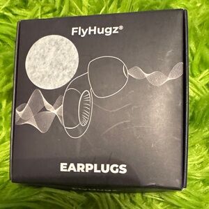 Flyhugz Noise Reducing Black Earplugs NEW